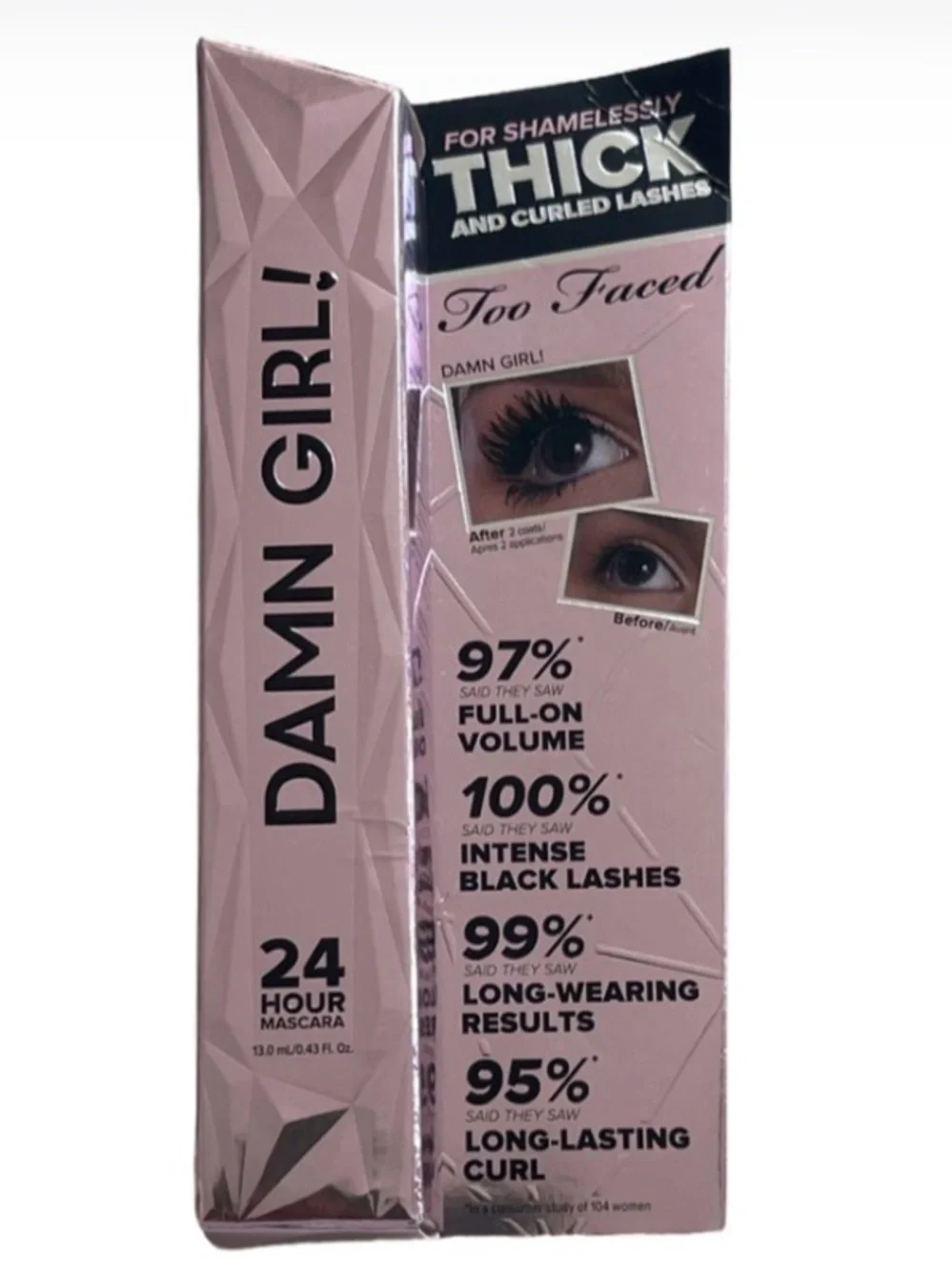 New Damn Girl! 24-Hour Volumizing & Lengthening Mascara Too Faced